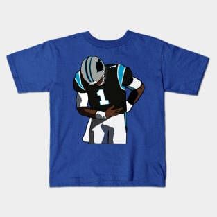 Cam Newton Touchdown Celebration NFL Carolina Panthers Kids T-Shirt